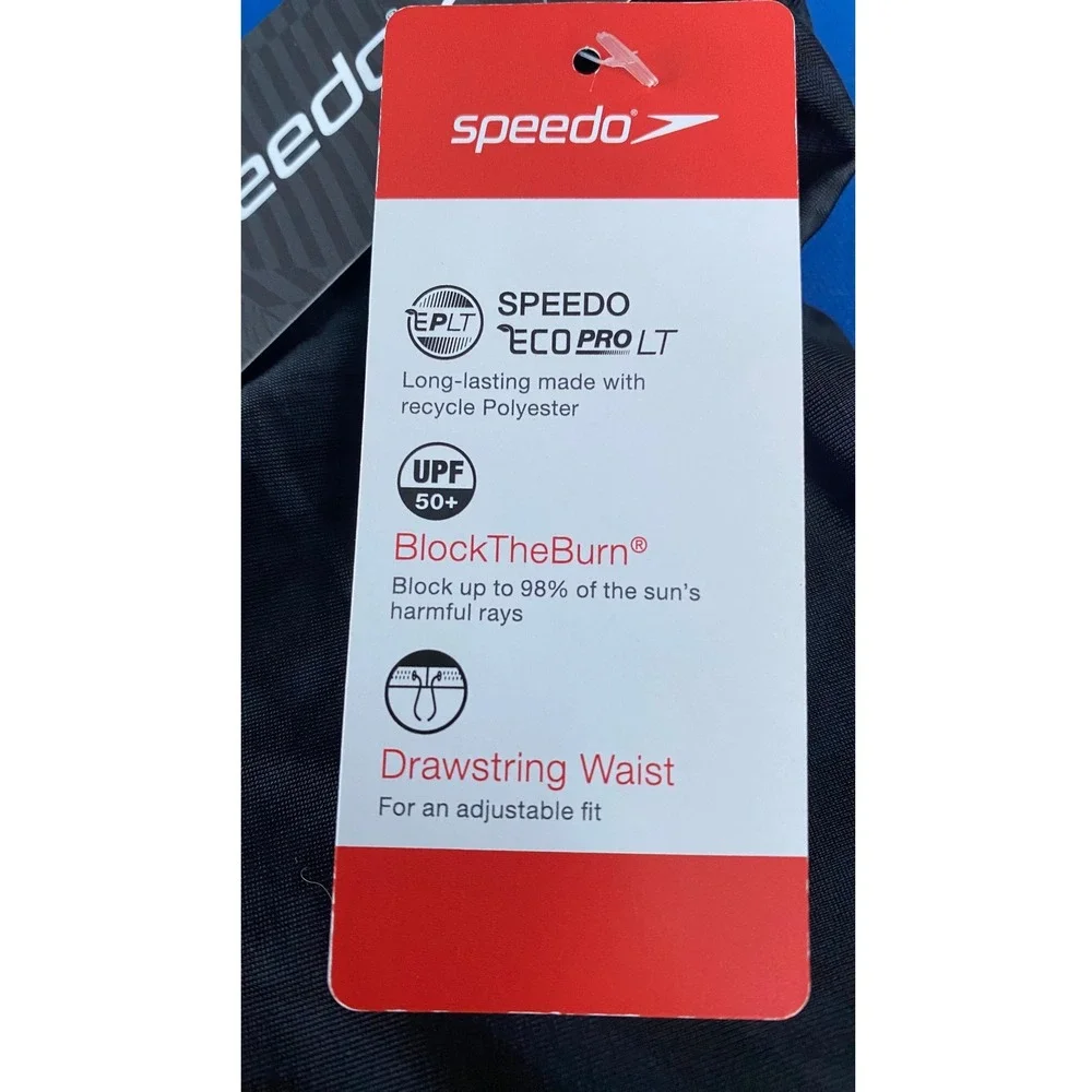 Speedo Eco Pro LT Swim Jammers Men's 36 Deep Storm Anthracite UPF 50+ NEW